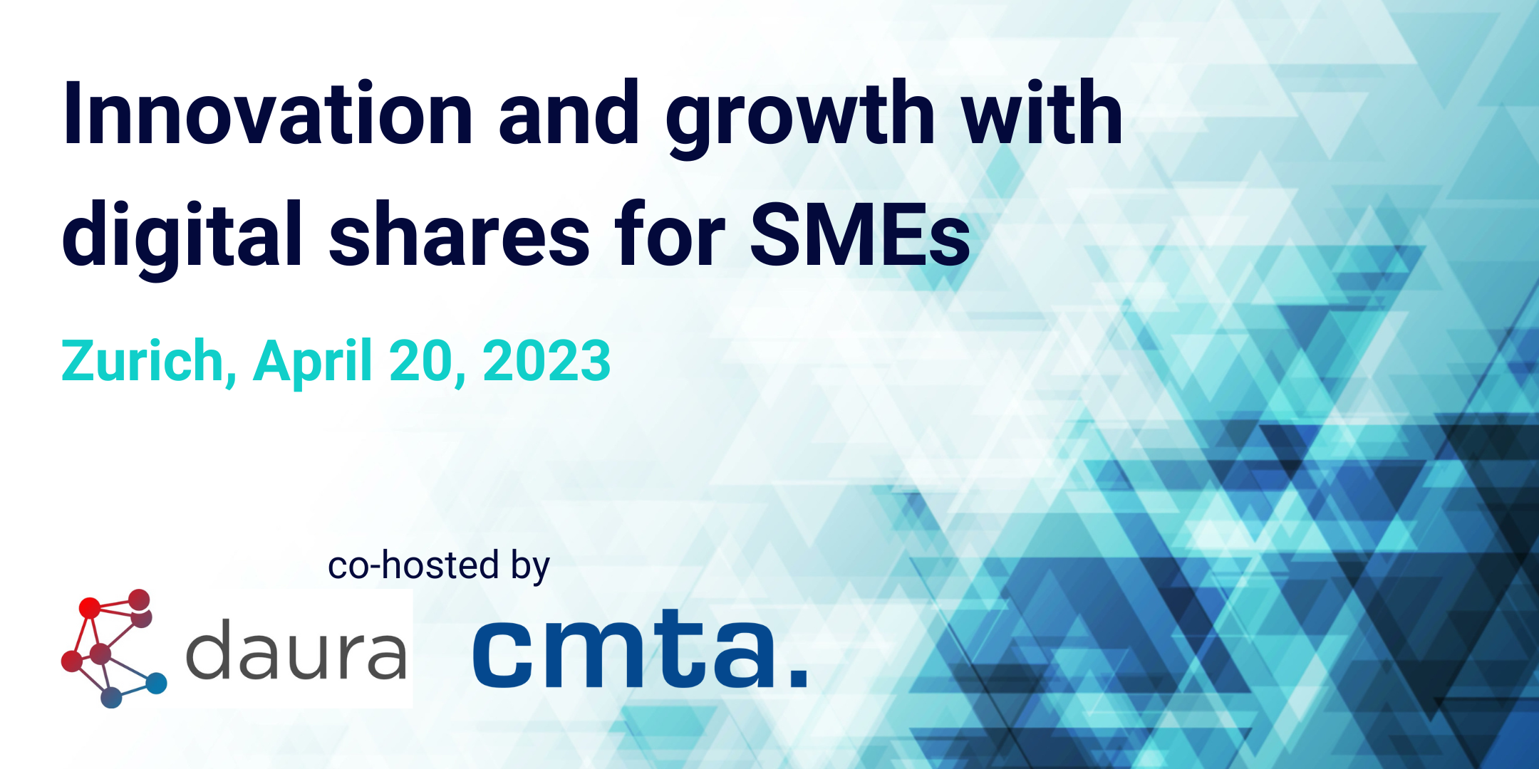CMTA - Event: Innovation and growth with digital shares for SMEs