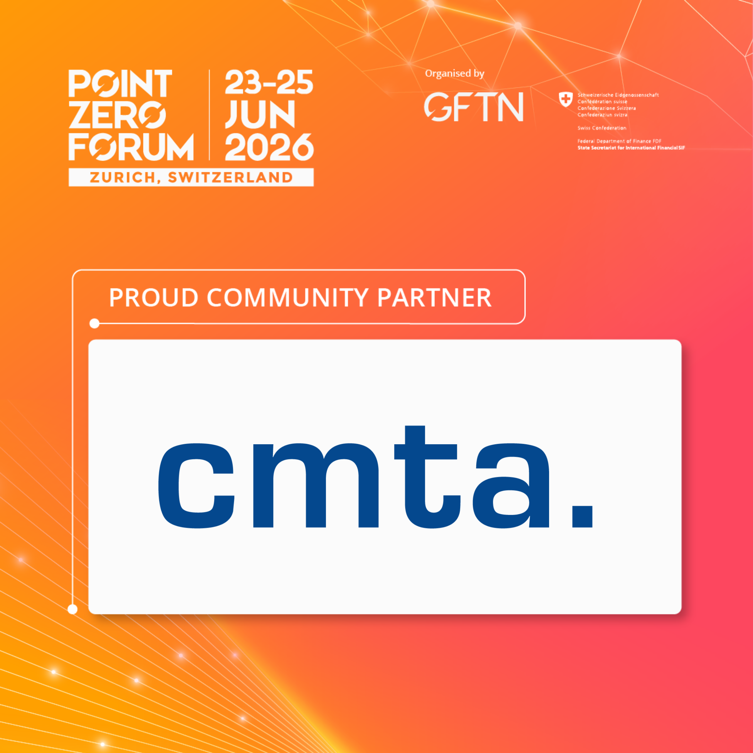 CMTA partners with GFTN for Point Zero Forum 2026